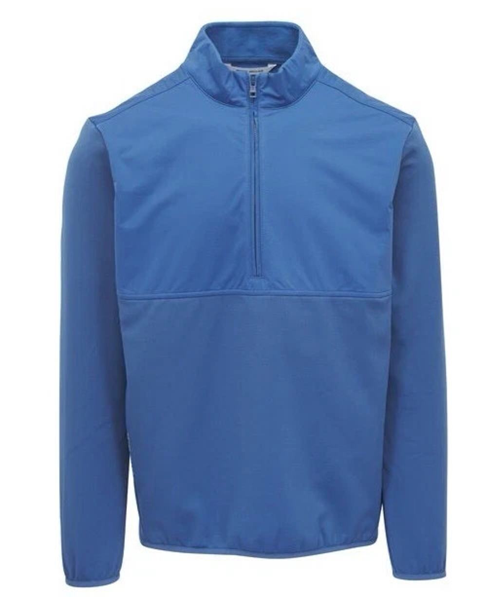 Peter Millar Men's XL Vail Half Zip Blue Haze Pullover Sweater MF25EZ26 $240